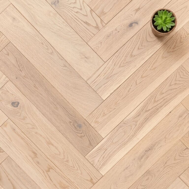 Prestbury Oak Herringbone flooring – close-up