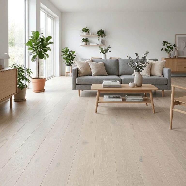 Queens Oak flooring – room setting