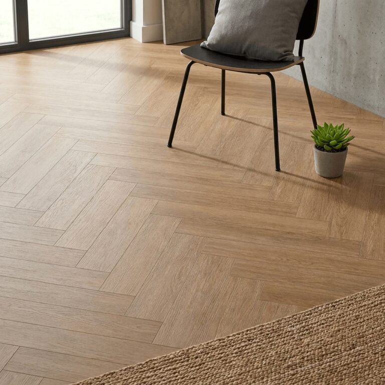 Rannoch Oak Herringbone flooring – detail