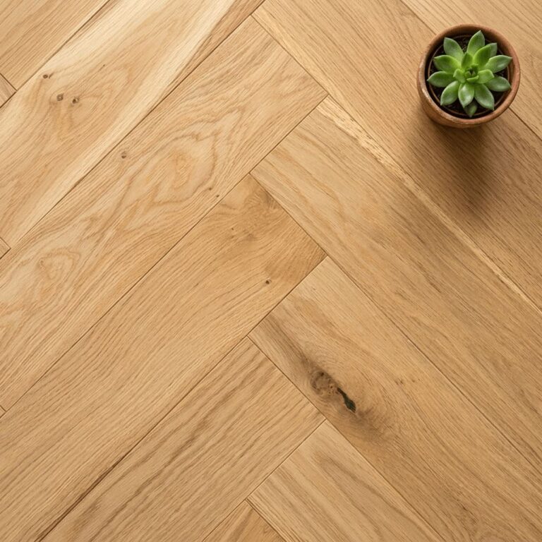 Ridley Oak Herringbone flooring – close-up