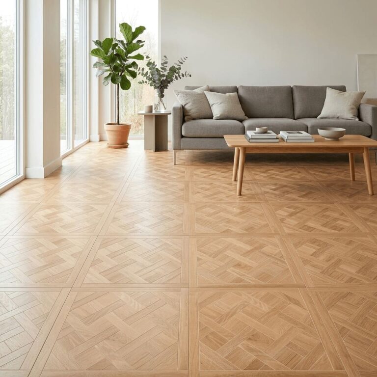 Rookery Oak Versailles flooring – room setting