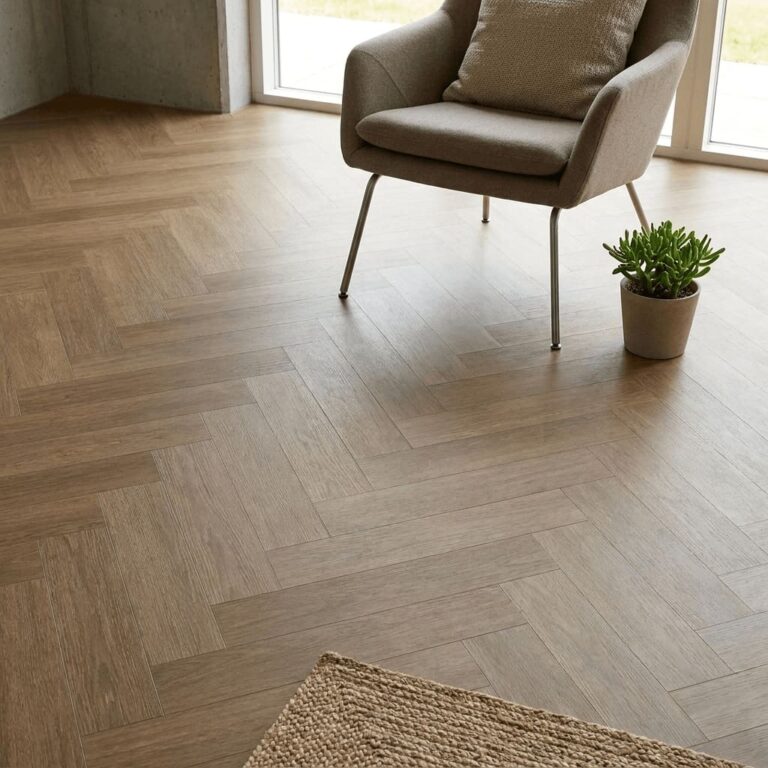 Rylstone Oak Herringbone flooring – detail