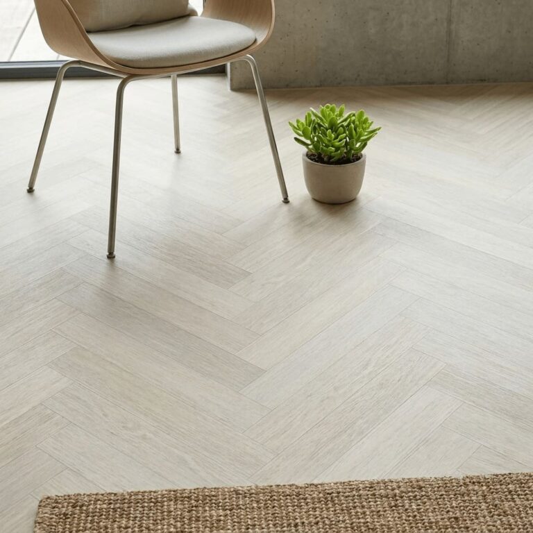 Semerwater Birch Herringbone flooring – detail