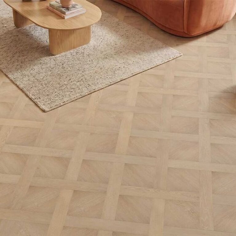 Staveley Bleached Oak Basketweave flooring